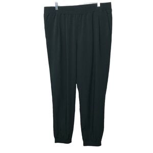 Daily Ritual Dark Green Pull On Jogger Pants Large